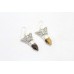 Handmade Women's butterfly Earrings 925 Sterling Silver tiger's eye Gem Stones